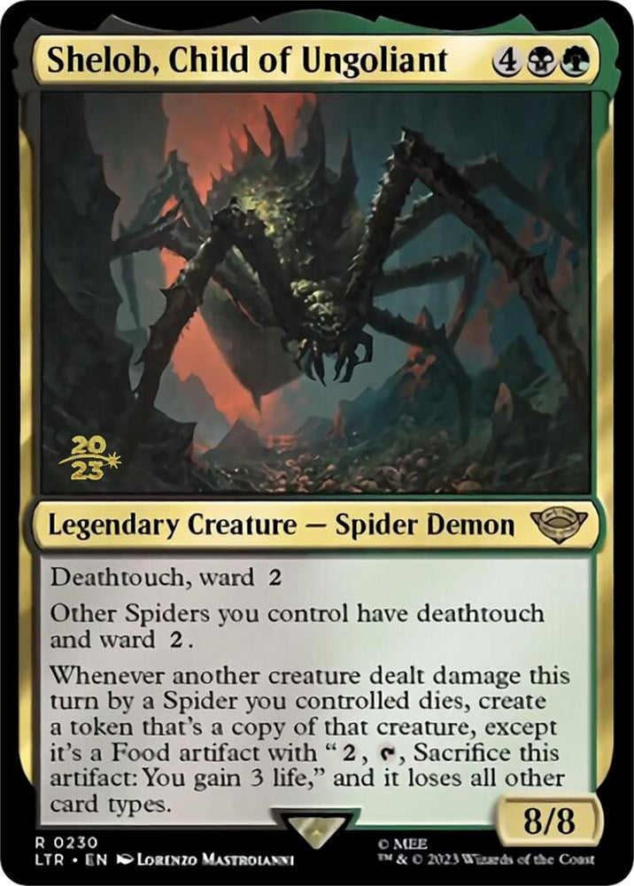 Shelob, Child of Ungoliant [The Lord of the Rings: Tales of Middle-Earth Prerelease Promos] | Golgari Games