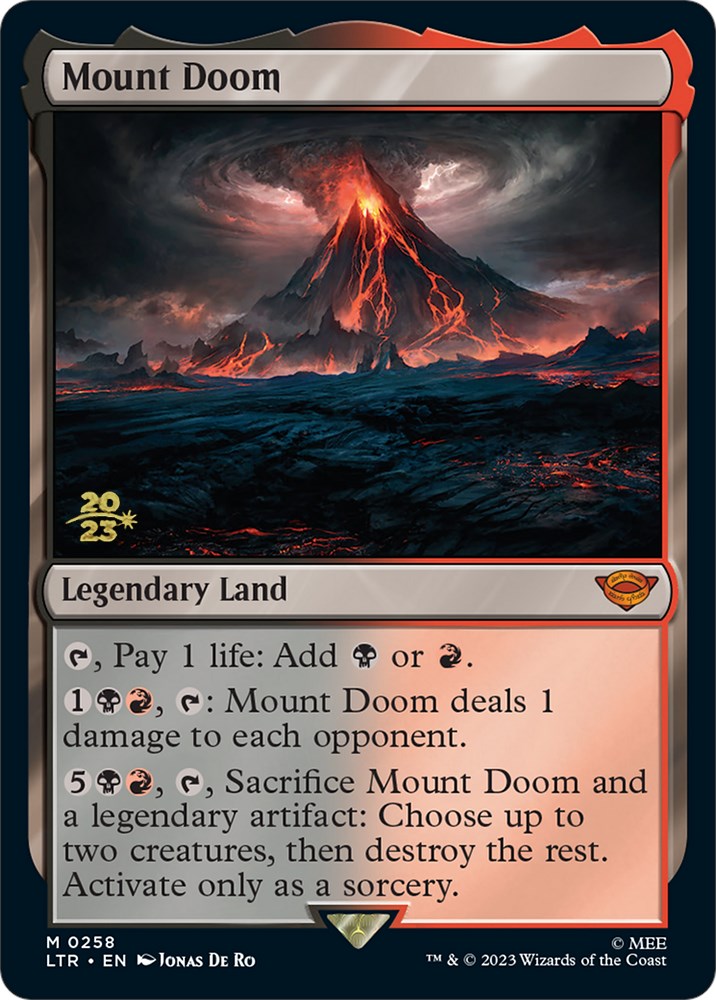 Mount Doom [The Lord of the Rings: Tales of Middle-Earth Prerelease Promos] | Golgari Games