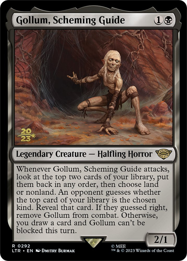 Gollum, Scheming Guide [The Lord of the Rings: Tales of Middle-Earth Prerelease Promos] | Golgari Games