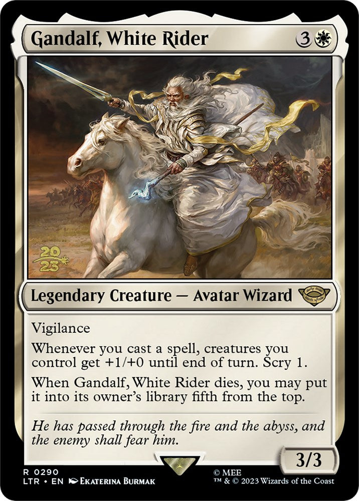 Gandalf, White Rider [The Lord of the Rings: Tales of Middle-Earth Prerelease Promos] | Local Legends