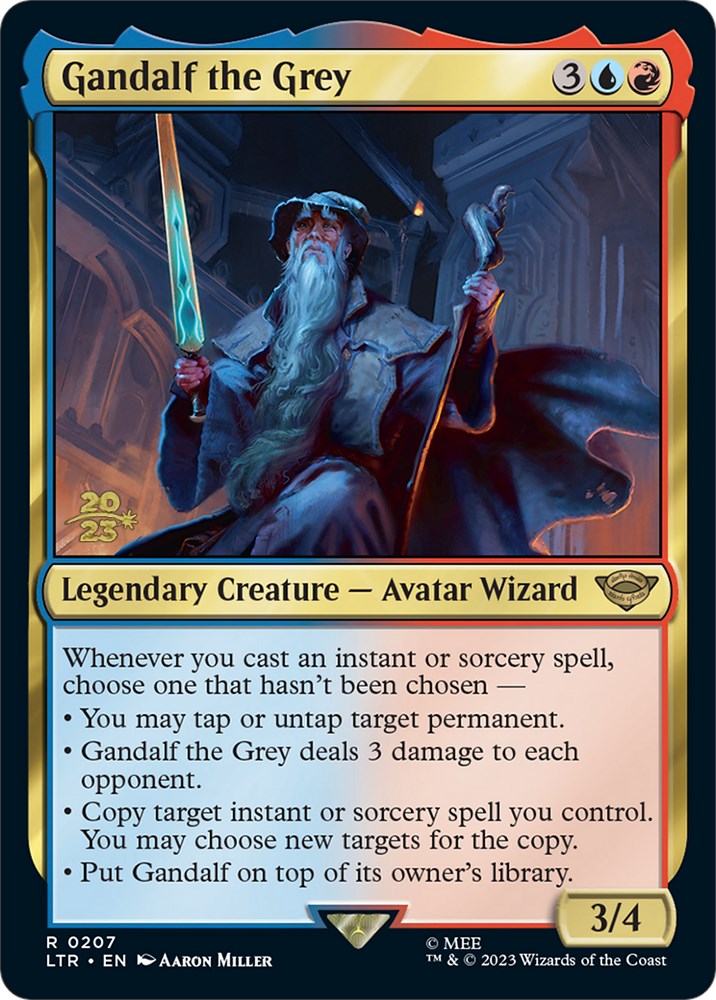 Gandalf the Grey [The Lord of the Rings: Tales of Middle-Earth Prerelease Promos] | Golgari Games