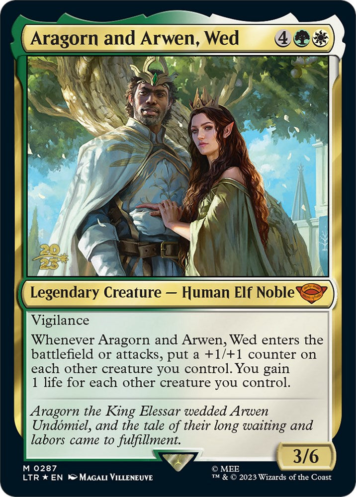 Aragorn and Arwen, Wed [The Lord of the Rings: Tales of Middle-Earth Prerelease Promos] | Local Legends
