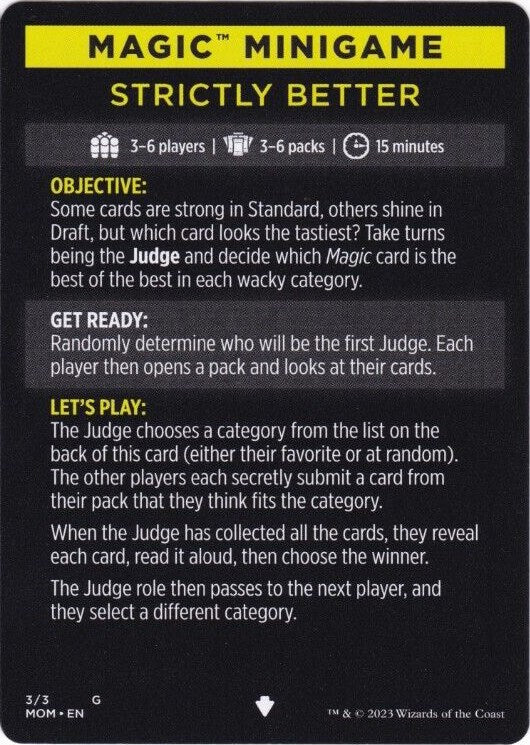 Strictly Better (Magic Minigame) [March of the Machine Minigame] | Local Legends