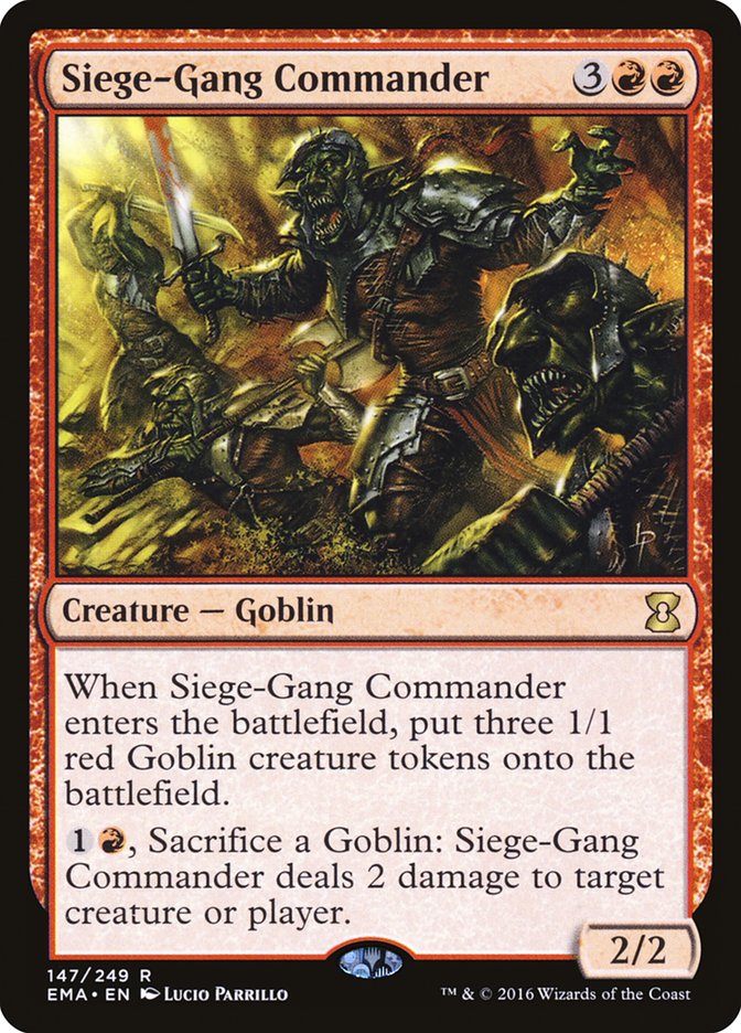 Siege-Gang Commander [Eternal Masters] | Local Legends
