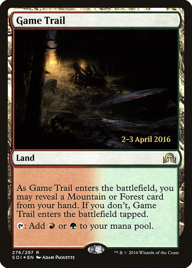 Game Trail [Shadows over Innistrad Prerelease Promos] | Local Legends