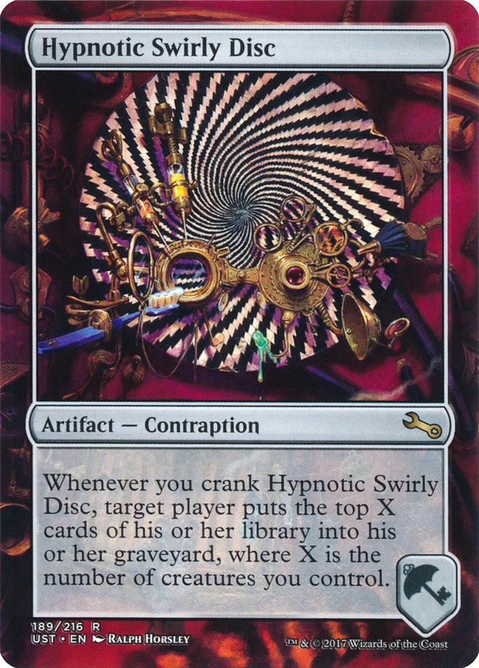 Hypnotic Swirly Disc [Unstable] | Golgari Games