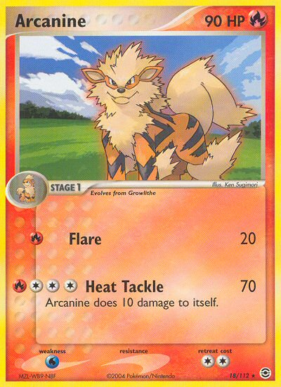 Arcanine (18/112) [EX: FireRed & LeafGreen] | Golgari Games