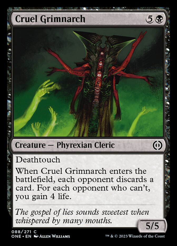 Cruel Grimnarch [Phyrexia: All Will Be One] | Golgari Games