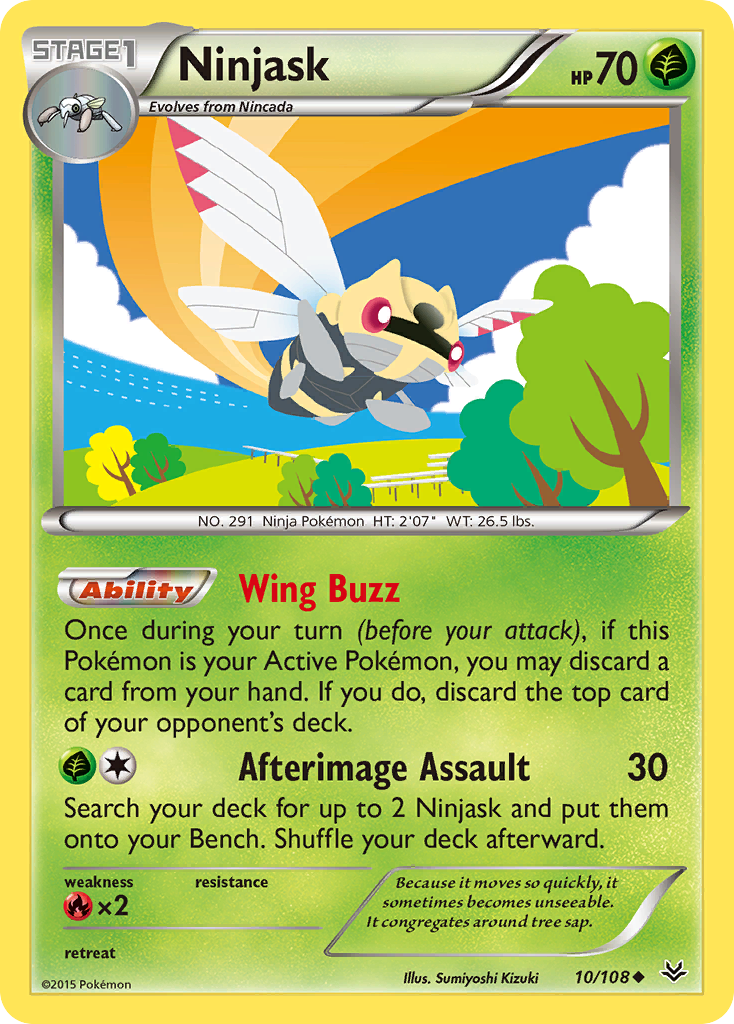 Ninjask (10/108) [XY: Roaring Skies] | Golgari Games