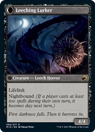 Curse of Leeches // Leeching Lurker [Innistrad: Midnight Hunt] | Golgari Games