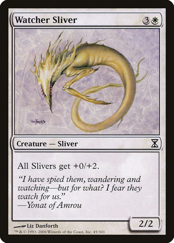 Watcher Sliver [Time Spiral] | Golgari Games