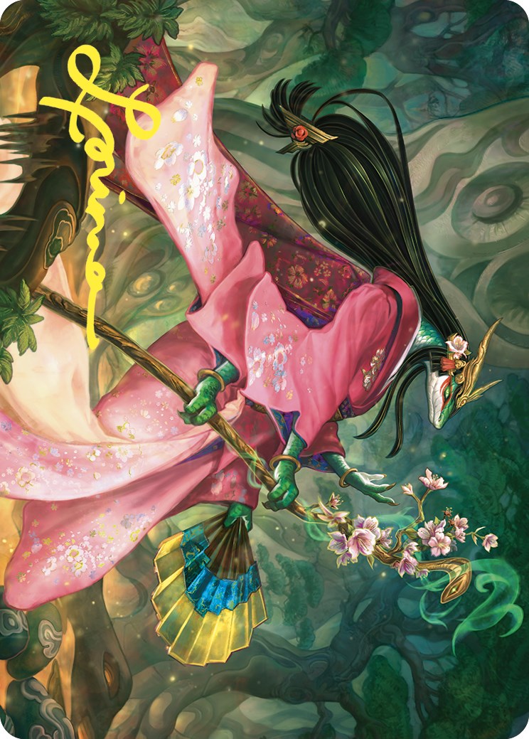 Sakiko, Mother of Summer Art Card (Gold-Stamped Signature) [Commander Masters Art Series] | Local Legends