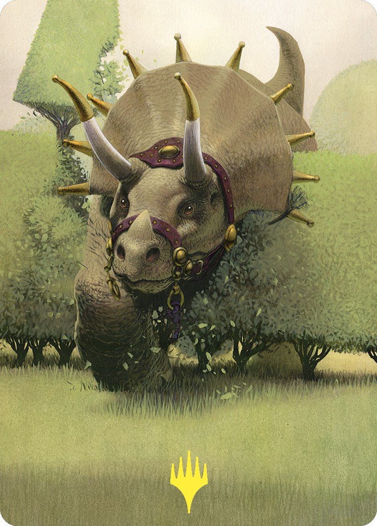 Regal Behemoth Art Card (Gold-Stamped) [Commander Masters Art Series] | Local Legends