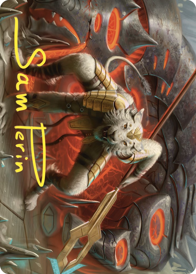 Sunspear Shikari Art Card (Gold-Stamped Signature) [Commander Masters Art Series] | Local Legends