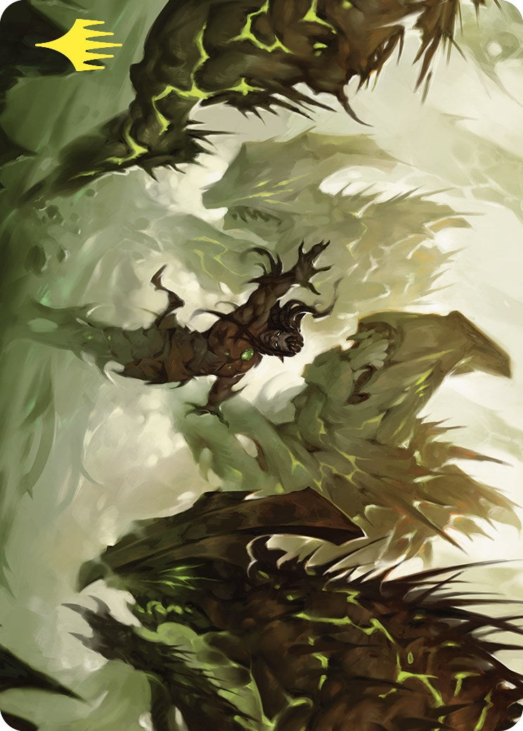 Ezuri's Predation Art Card (Gold-Stamped) [Commander Masters Art Series] | Local Legends
