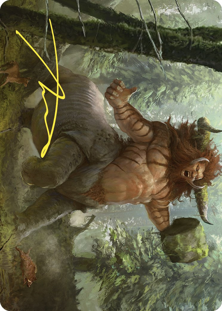 Stonehoof Chieftain Art Card (Gold-Stamped Signature) [Commander Masters Art Series] | Local Legends