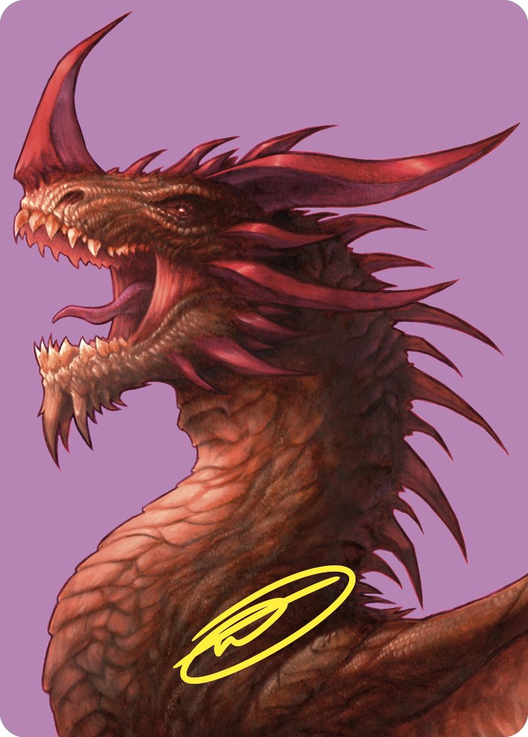 The Ur-Dragon Art Card (Gold-Stamped Signature) [Commander Masters Art Series] | Local Legends