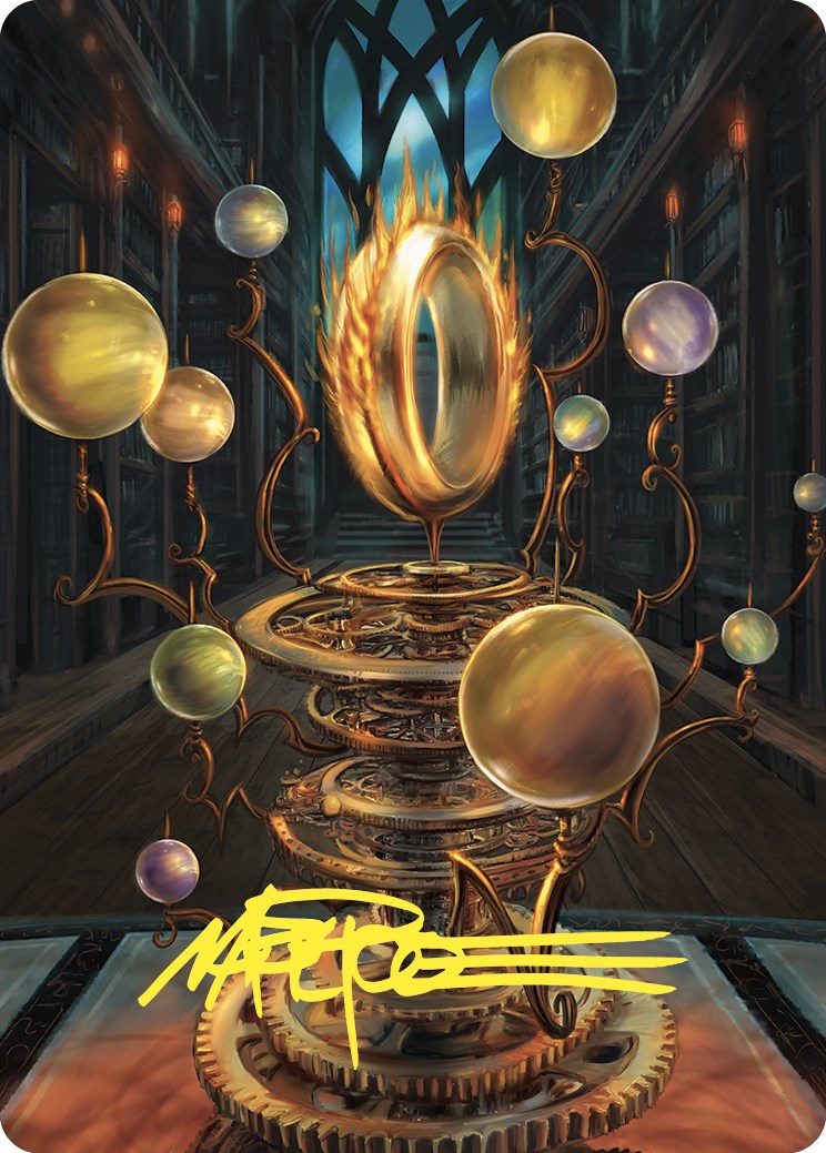 Sol Ring Art Card (Gold-Stamped Signature) [Commander Masters Art Series] | Local Legends