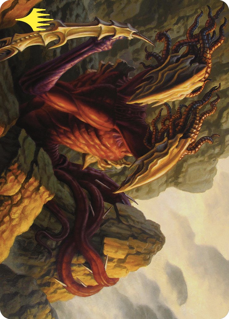 Two-Headed Sliver Art Card (Gold-Stamped) [Commander Masters Art Series] | Local Legends