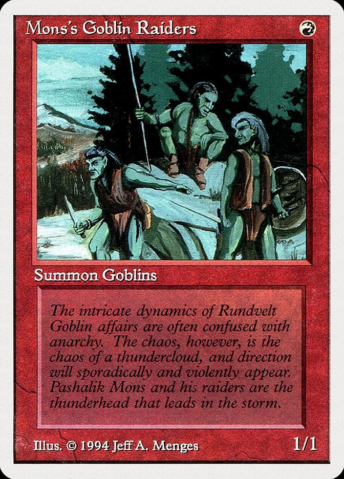 Mons's Goblin Raiders [Summer Magic / Edgar] | Local Legends
