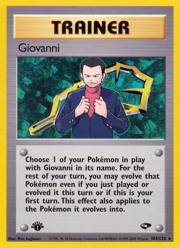 Giovanni (104/132) [Gym Challenge 1st Edition] | Golgari Games