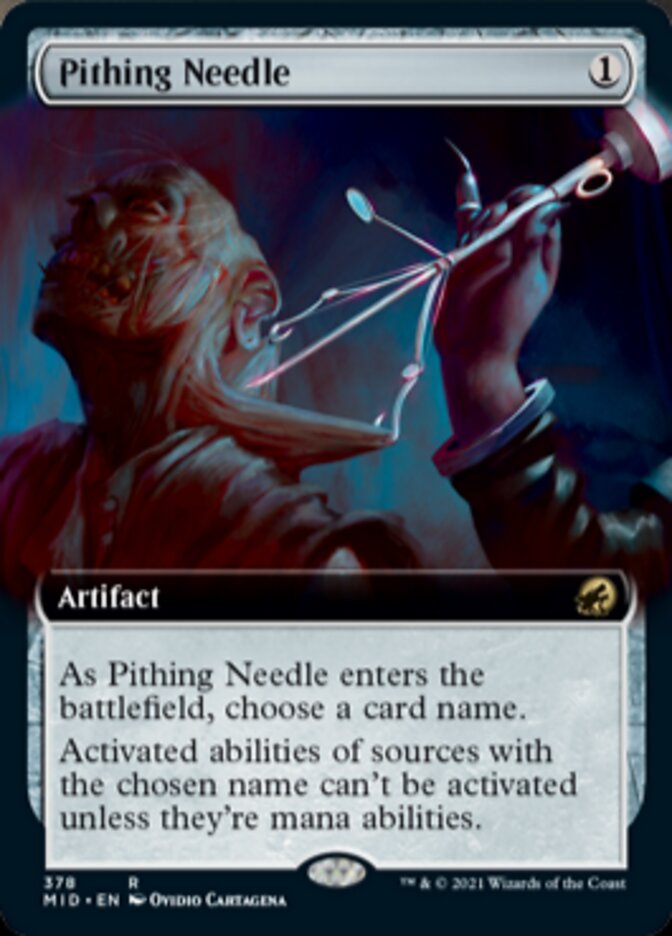 Pithing Needle (Extended Art) [Innistrad: Midnight Hunt] | Local Legends