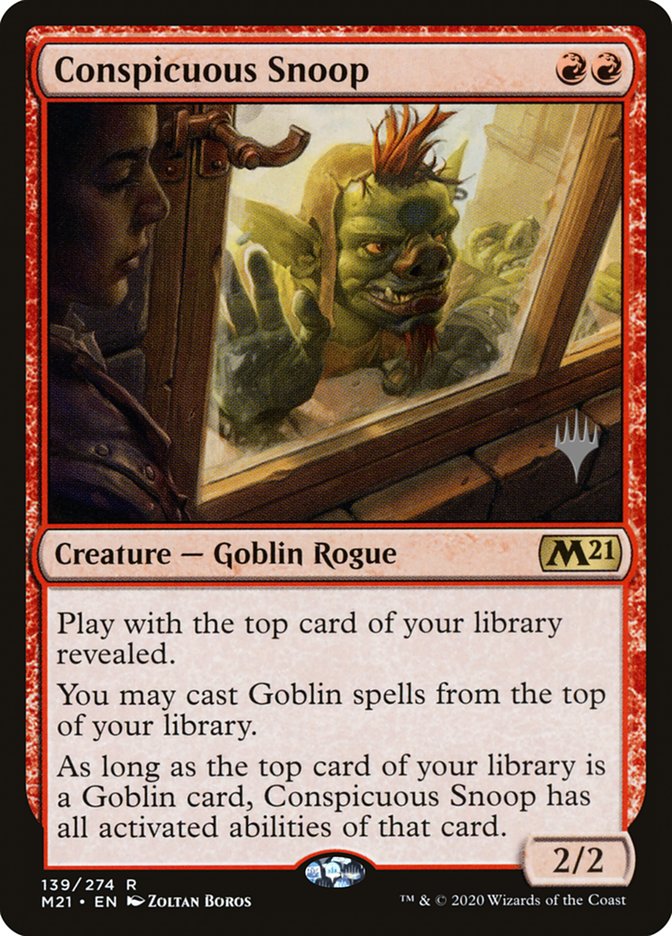 Conspicuous Snoop (Promo Pack) [Core Set 2021 Promos] | Golgari Games