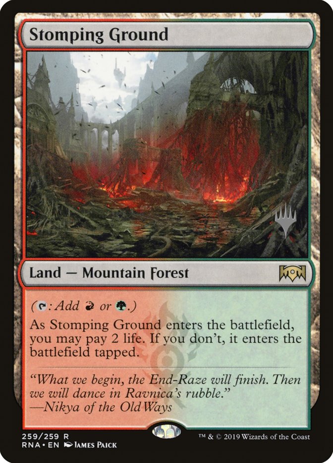 Stomping Ground (Promo Pack) [Ravnica Allegiance Promos] | Golgari Games