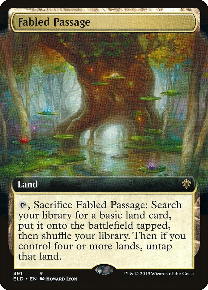 Fabled Passage (Extended Art) [Throne of Eldraine] | Golgari Games