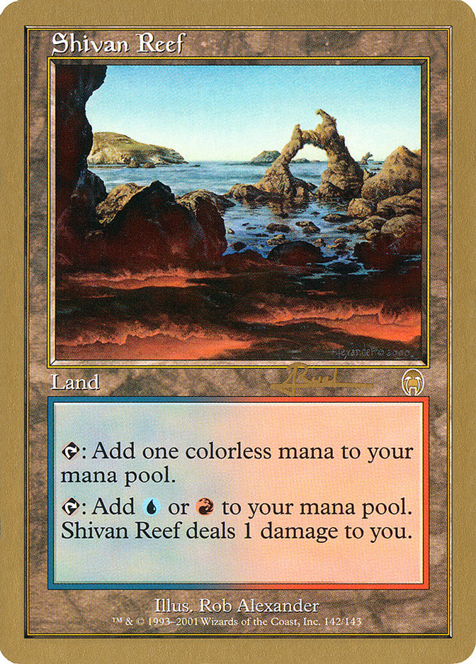 Shivan Reef (Antoine Ruel) [World Championship Decks 2001] | Golgari Games