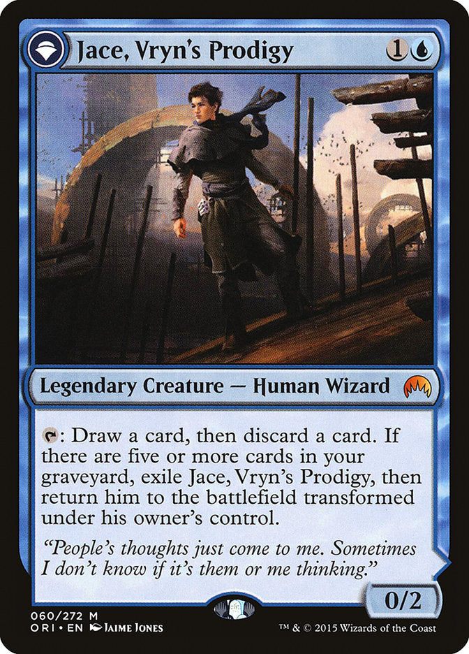 Jace, Vryn's Prodigy // Jace, Telepath Unbound [Magic Origins] | Golgari Games