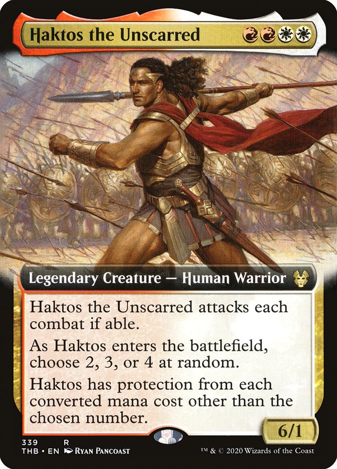 Haktos the Unscarred (Extended Art) [Theros Beyond Death] | Local Legends