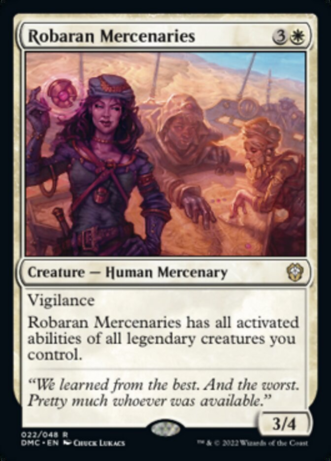 Robaran Mercenaries [Dominaria United Commander] | Golgari Games