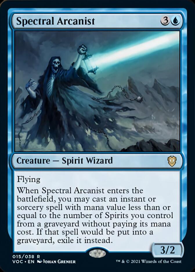 Spectral Arcanist [Innistrad: Crimson Vow Commander] | Golgari Games