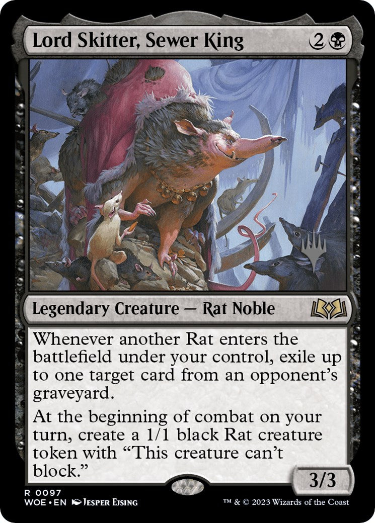 Lord Skitter, Sewer King (Promo Pack) [Wilds of Eldraine Promos] | Golgari Games