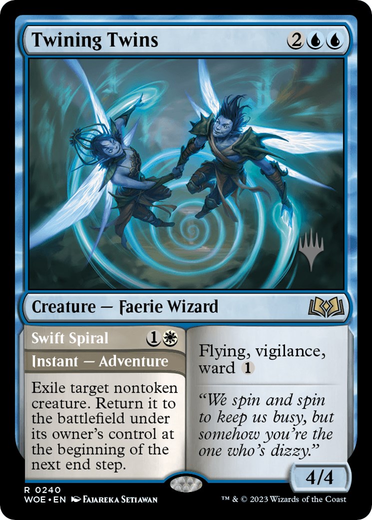 Twining Twins // Swift Spiral (Promo Pack) [Wilds of Eldraine Promos] | Golgari Games