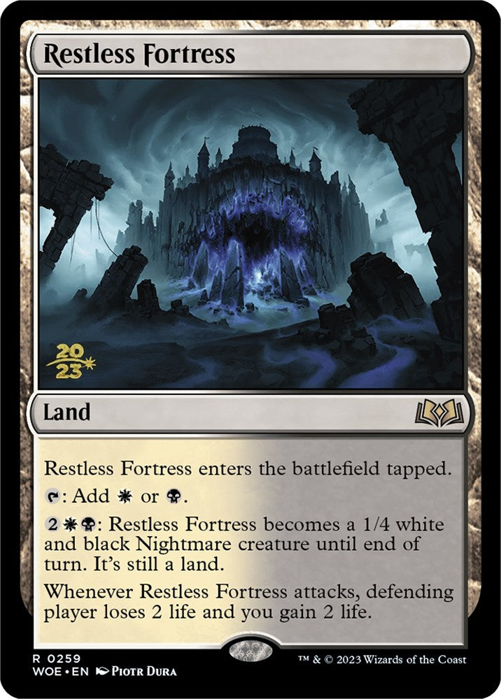 Restless Fortress [Wilds of Eldraine Prerelease Promos] | Golgari Games