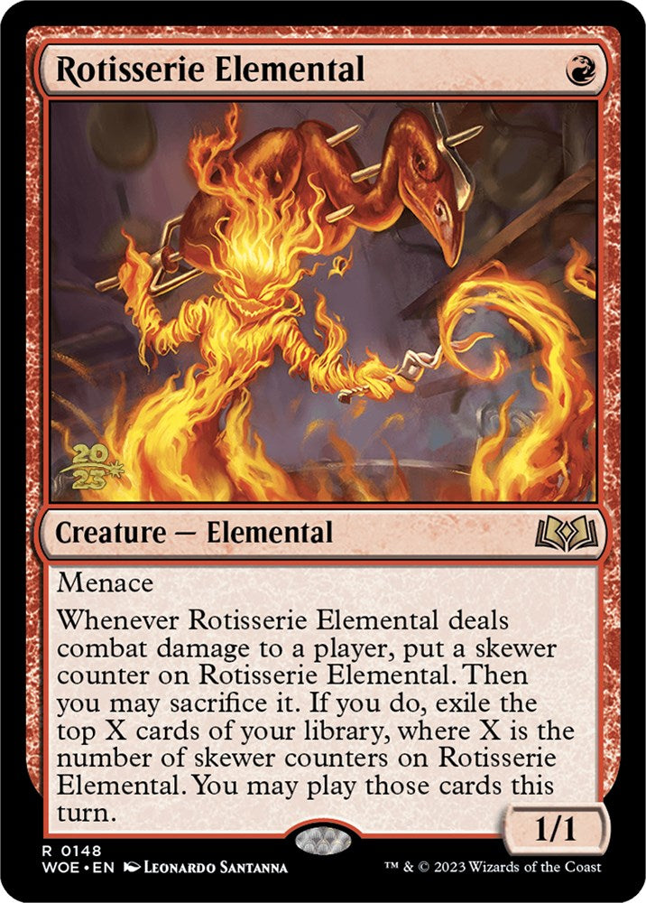 Rotisserie Elemental [Wilds of Eldraine Prerelease Promos] | Golgari Games