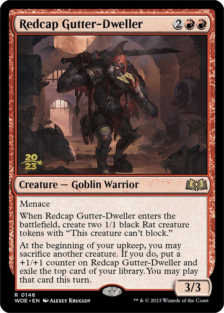 Redcap Gutter-Dweller [Wilds of Eldraine Prerelease Promos] | Golgari Games