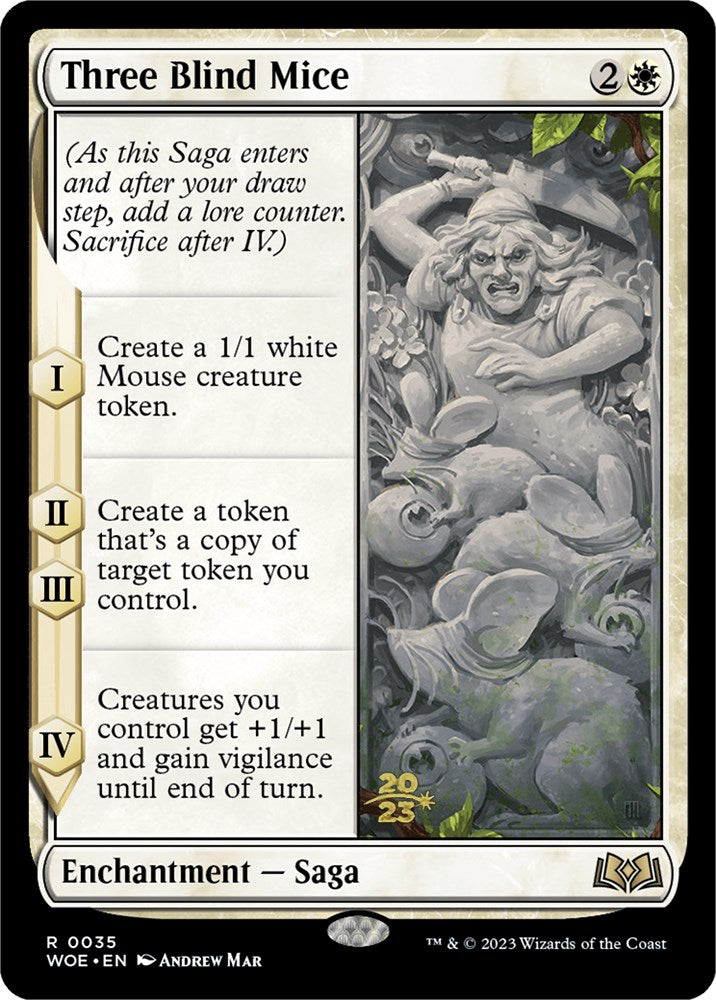 Three Blind Mice [Wilds of Eldraine Prerelease Promos] | Golgari Games