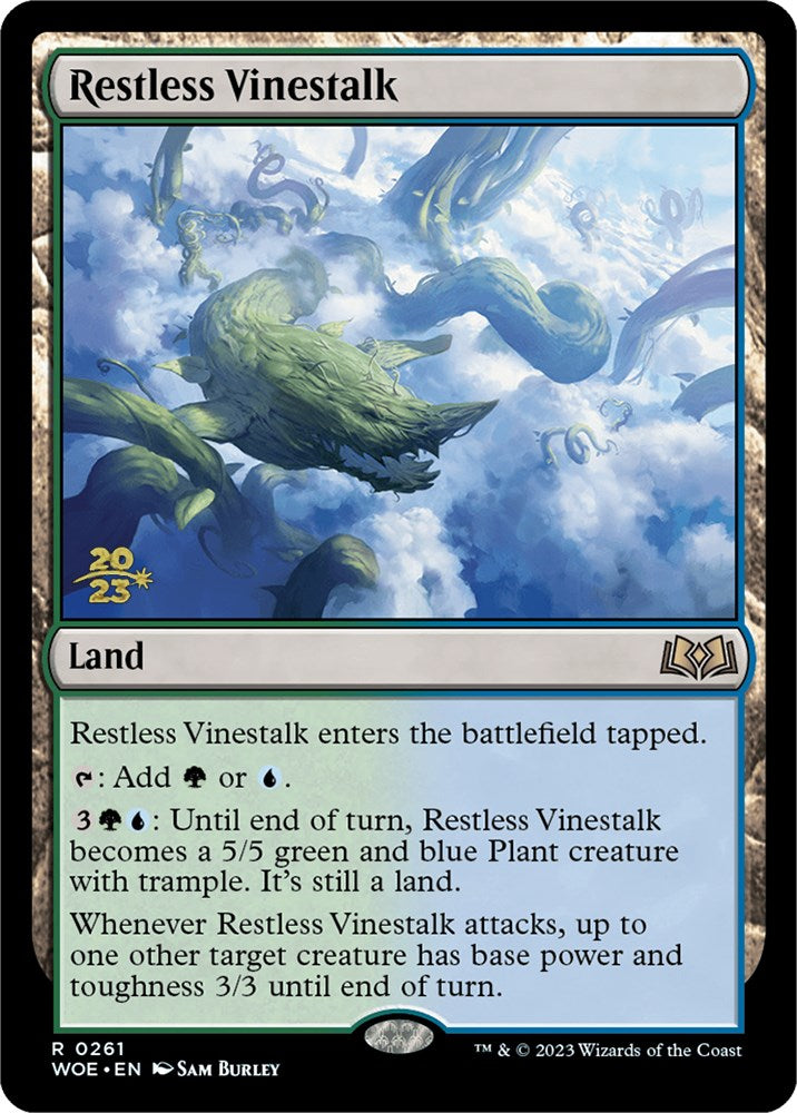 Restless Vinestalk [Wilds of Eldraine Prerelease Promos] | Golgari Games