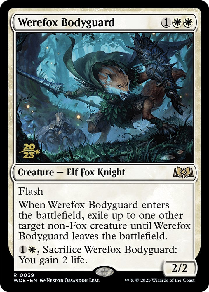 Werefox Bodyguard [Wilds of Eldraine Prerelease Promos] | Golgari Games