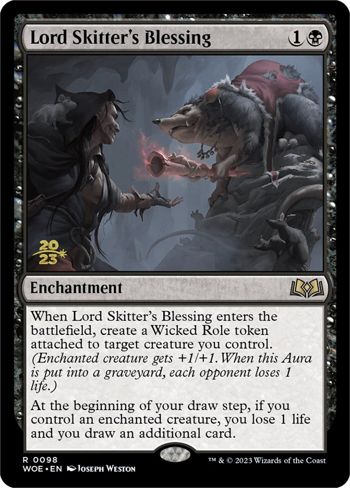 Lord Skitter's Blessing [Wilds of Eldraine Prerelease Promos] | Golgari Games