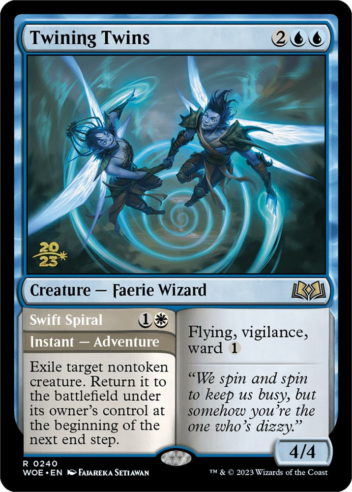 Twining Twins // Swift Spiral [Wilds of Eldraine Prerelease Promos] | Golgari Games