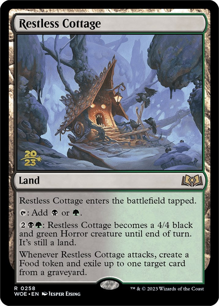 Restless Cottage [Wilds of Eldraine Prerelease Promos] | Golgari Games