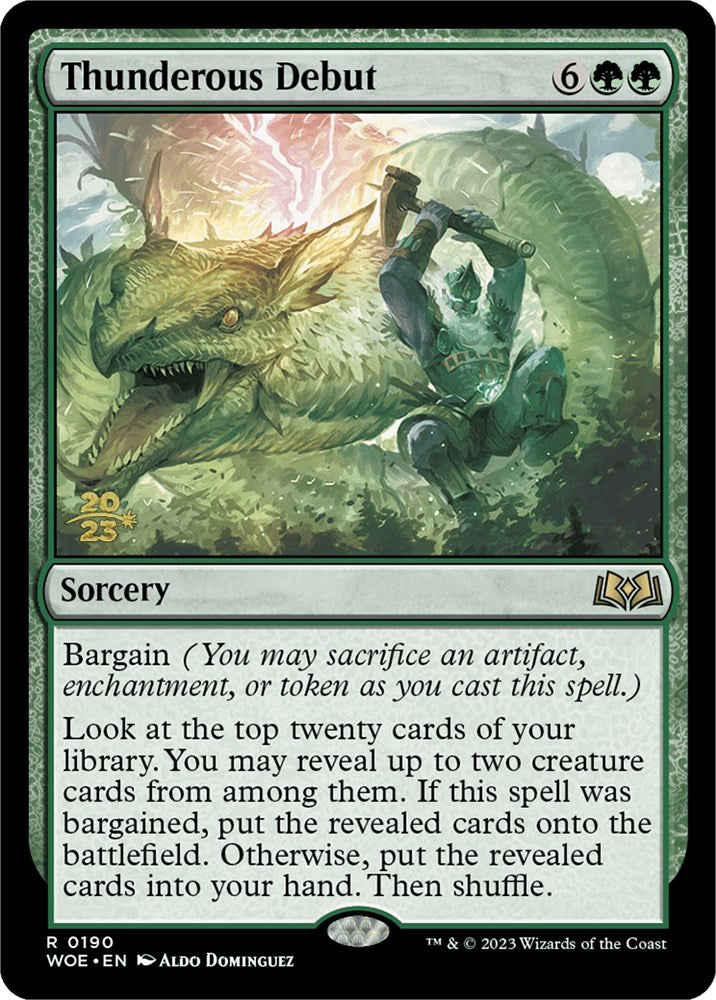 Thunderous Debut [Wilds of Eldraine Prerelease Promos] | Golgari Games