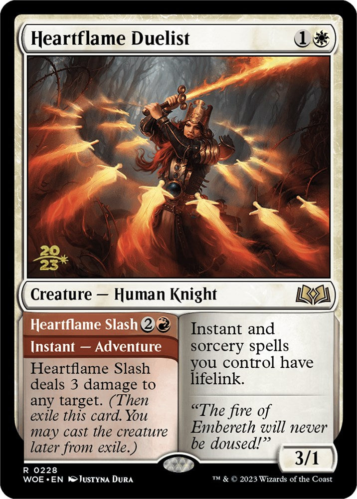 Heartflame Duelist // Heatflame Duelist (Promo Pack) [Wilds of Eldraine Promos] | Golgari Games