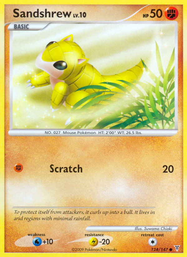 Sandshrew (124/147) [Platinum: Supreme Victors] | Golgari Games