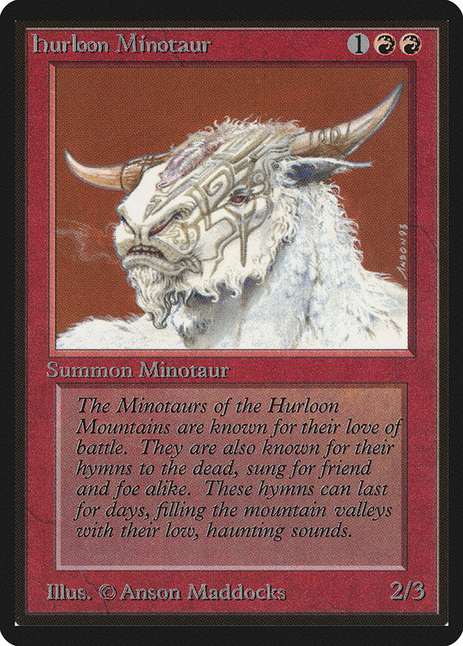 Hurloon Minotaur [Beta Edition] | Golgari Games