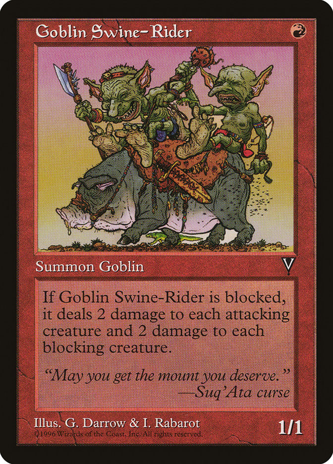 Goblin Swine-Rider [Visions] | Golgari Games